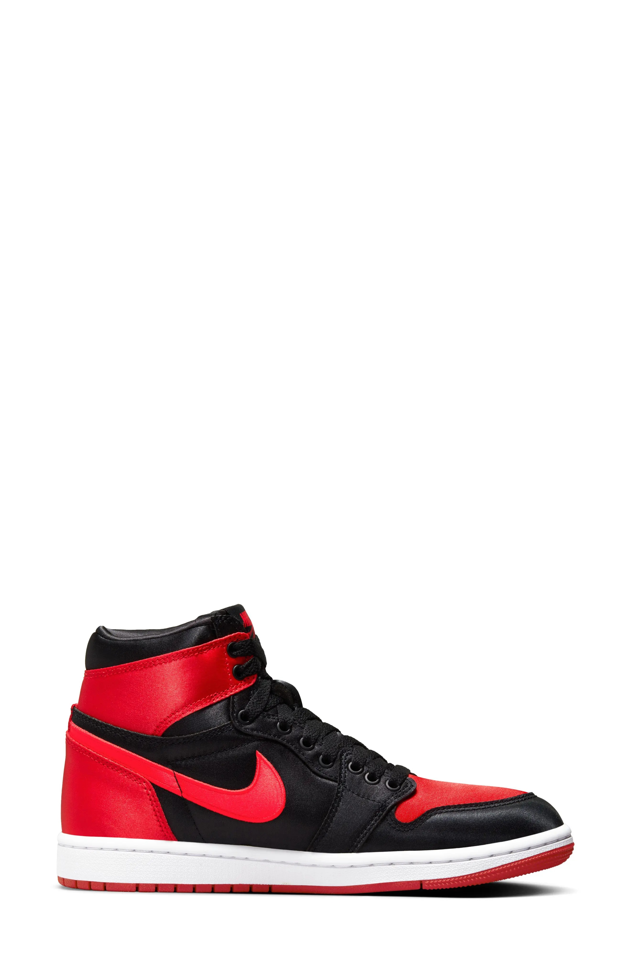 Air Jordan 1 Retro High Top Sneaker in Black/University Red/White - 2