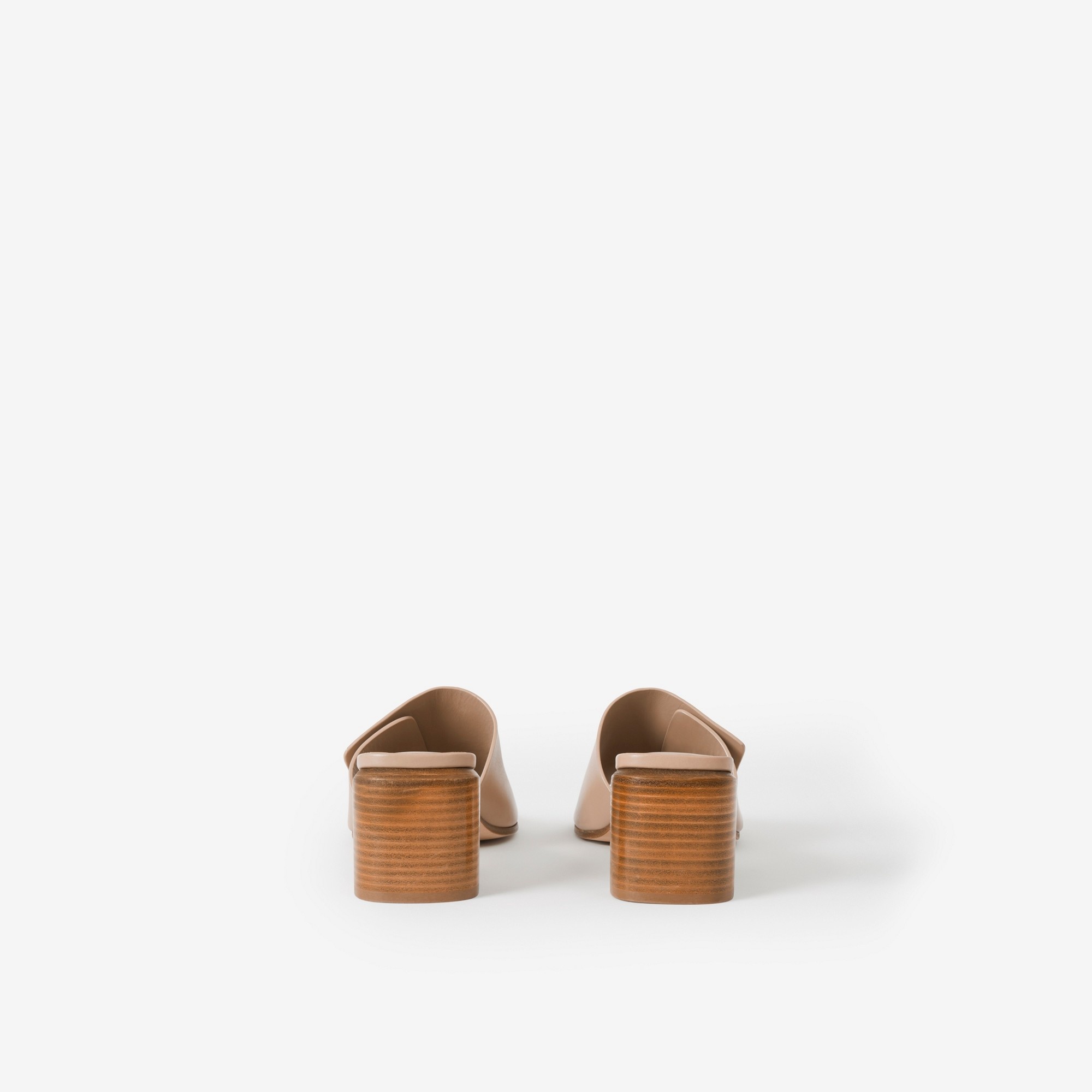 Monogram Motif Leather Mules - 3