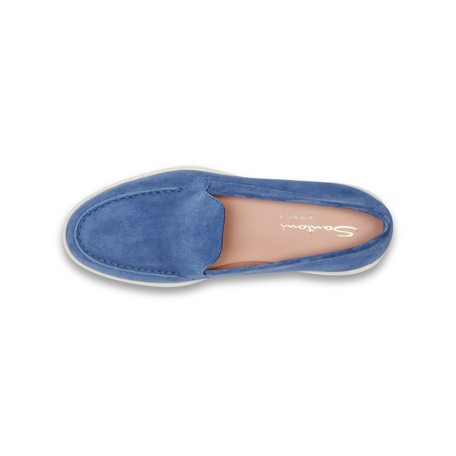 Women's blue suede loafer - 5
