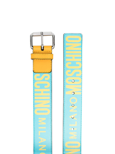 Moschino logo-pattern belt outlook