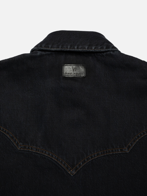 Lotta Western Cut Denim Shirt Black - 4