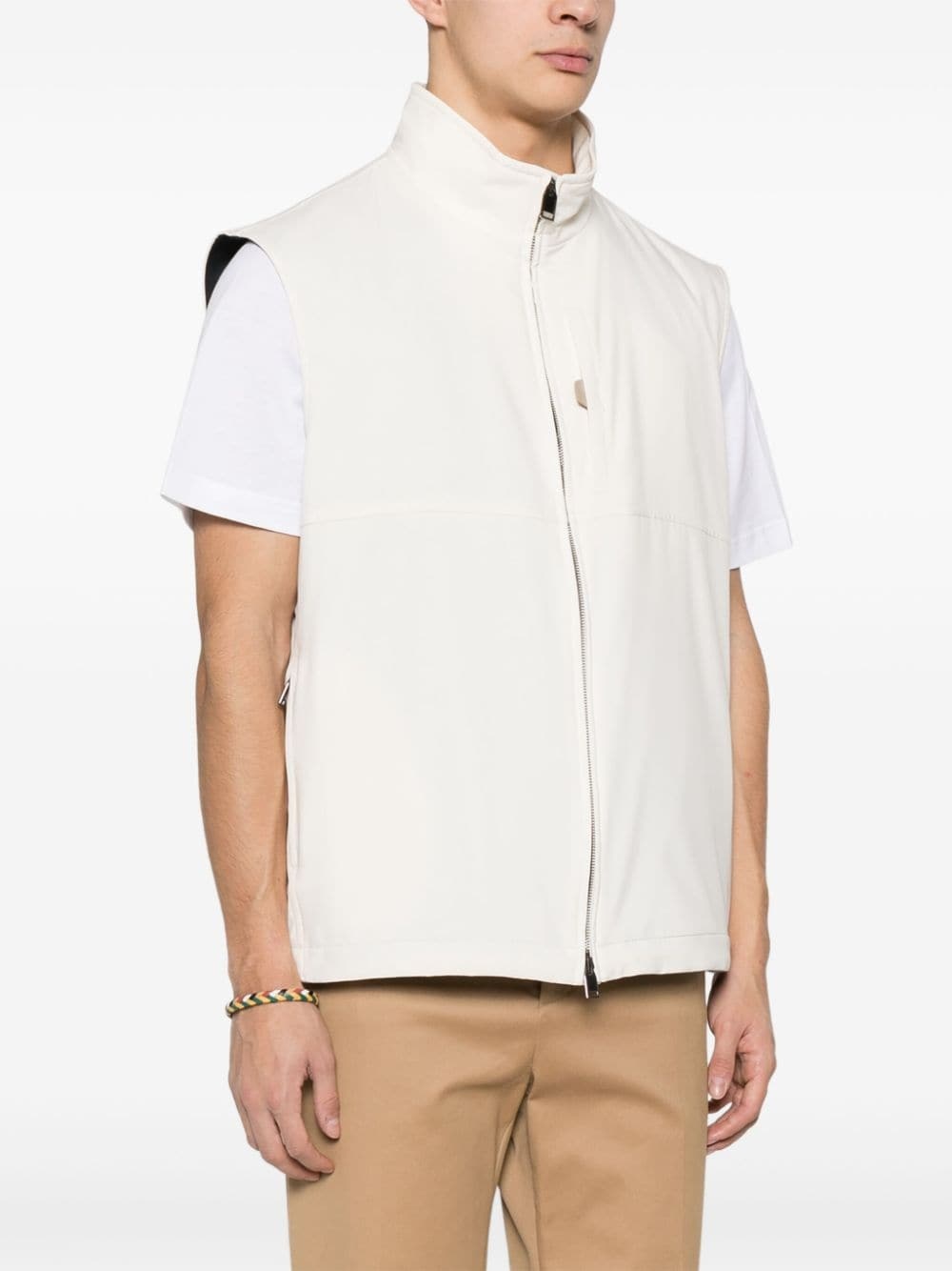 padded water-repellent gilet - 3