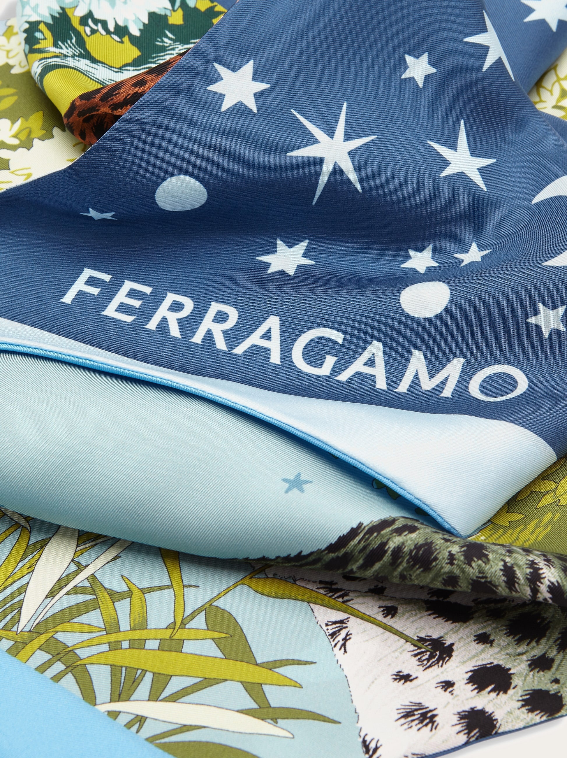 Day & Night print silk bandeau - 2