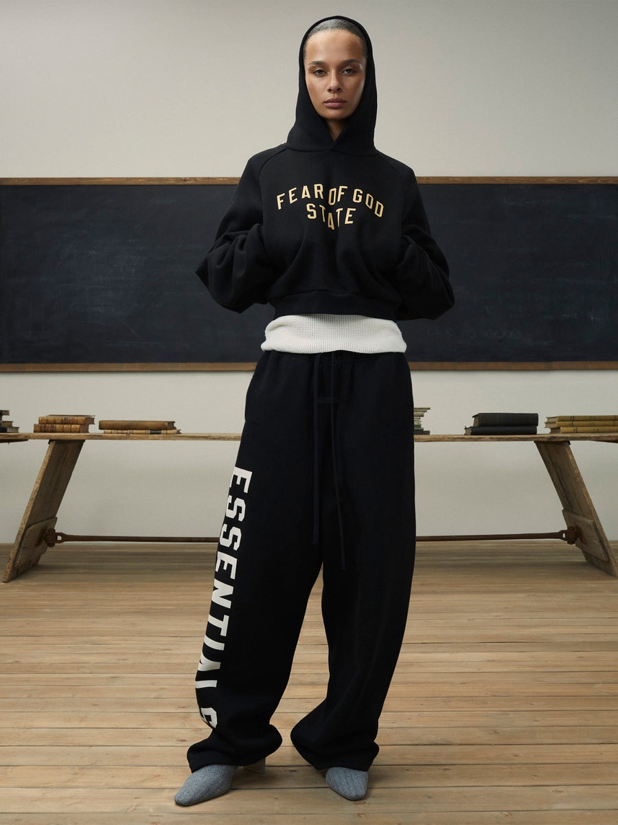 Womens Fleece Cropped Hoodie - 2