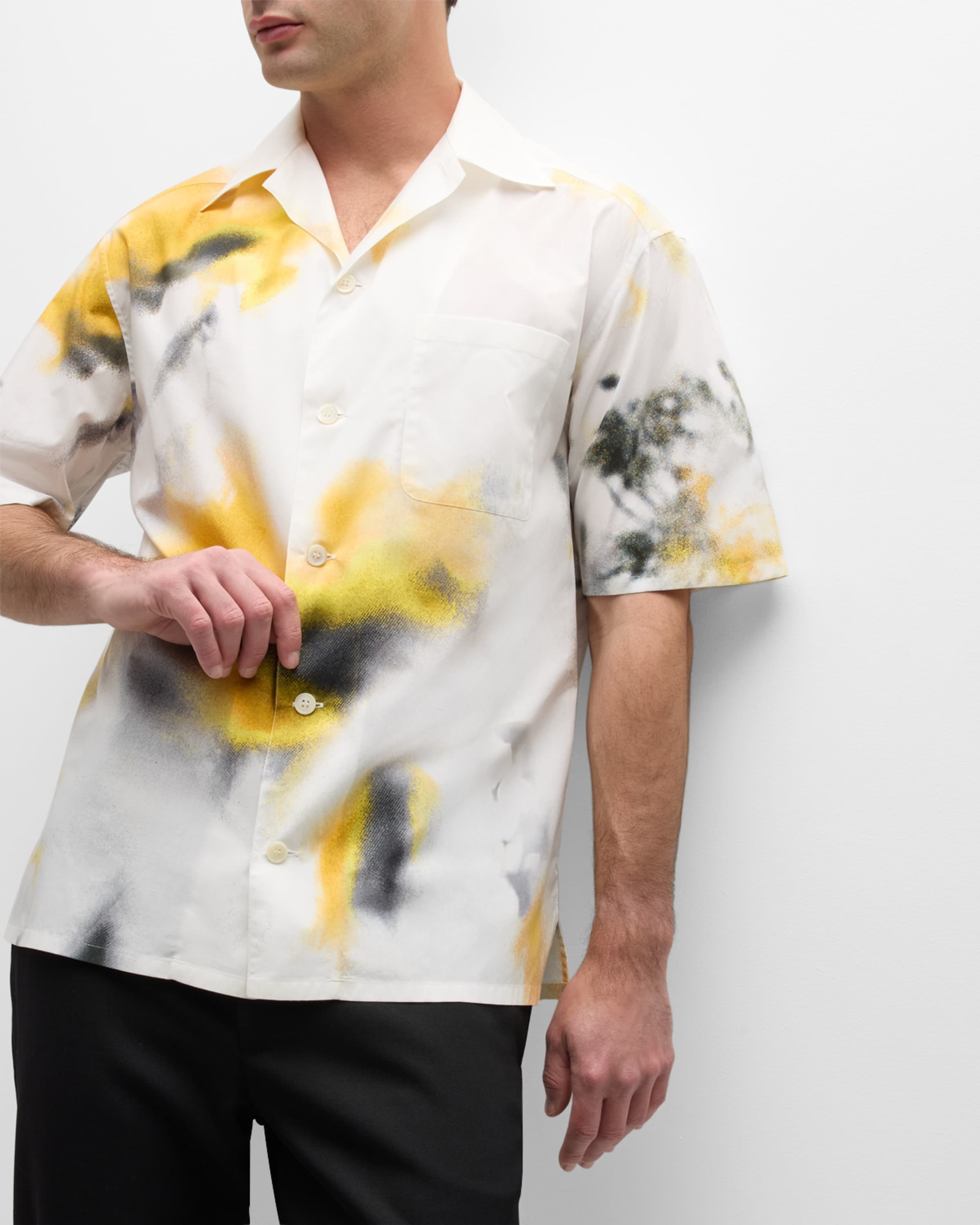 Men's Obscured Flower Camp Shirt - 4