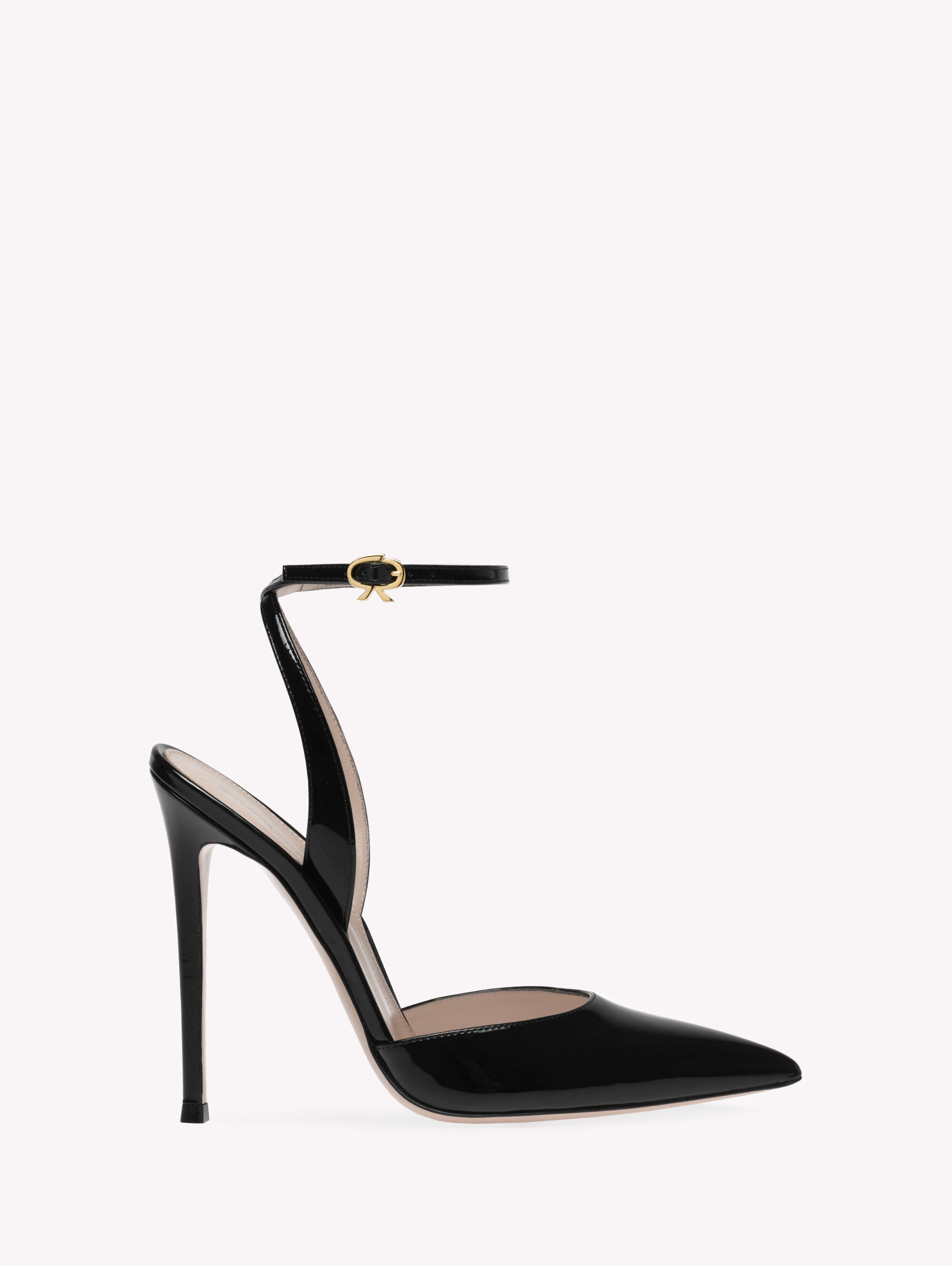 Gianvito Rossi square-toe slingback ballerina shoes - Black