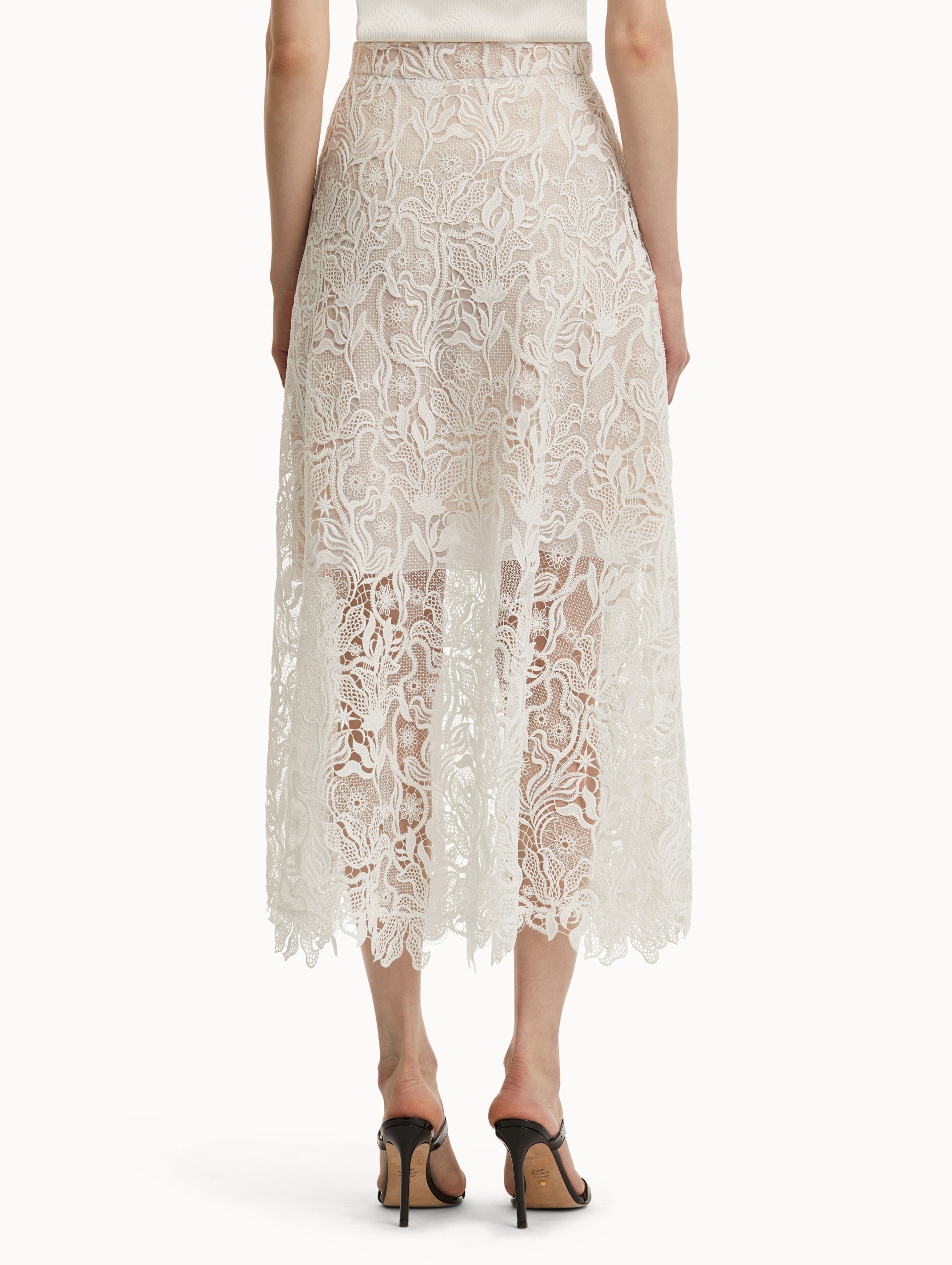 BELLFLOWER GUIPURE SKIRT - 3