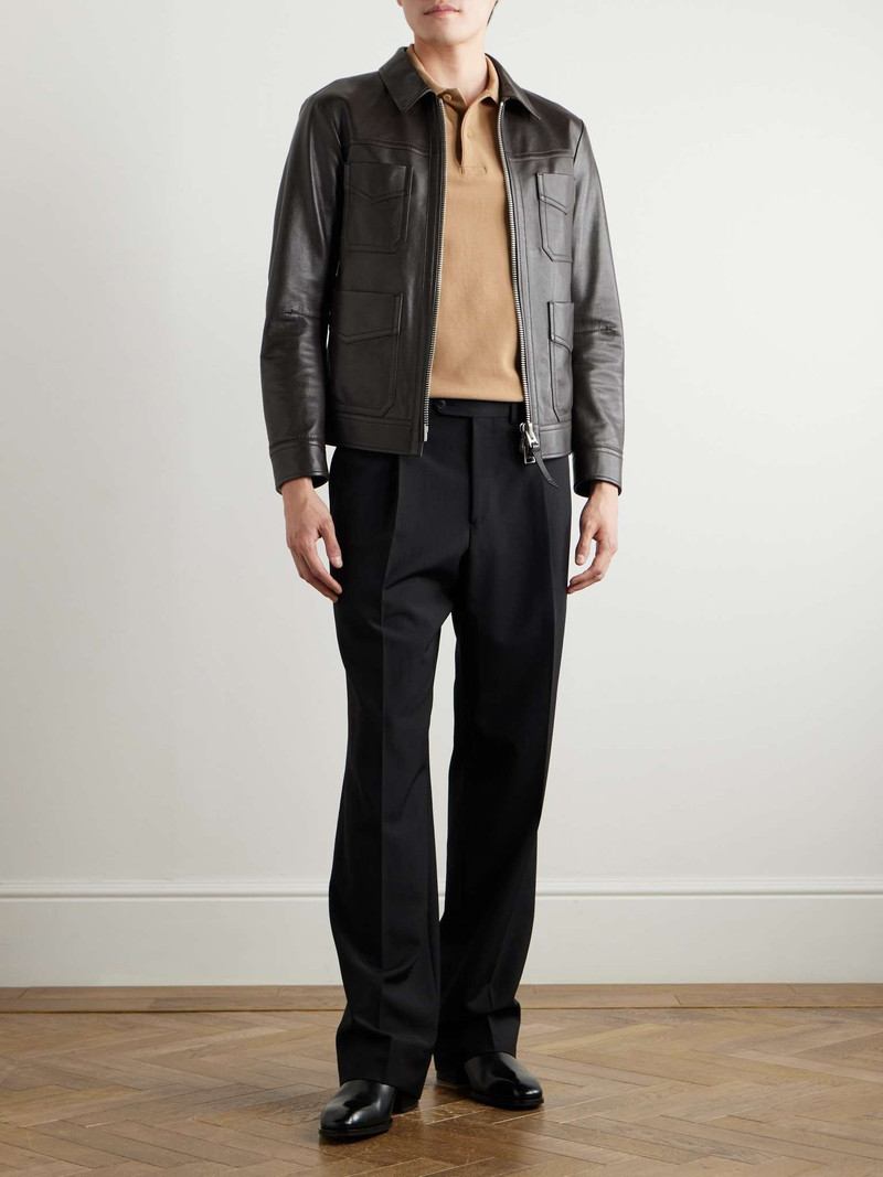 TOM FORD Garment-Dyed Cotton-Piqué Polo Shirt outlook