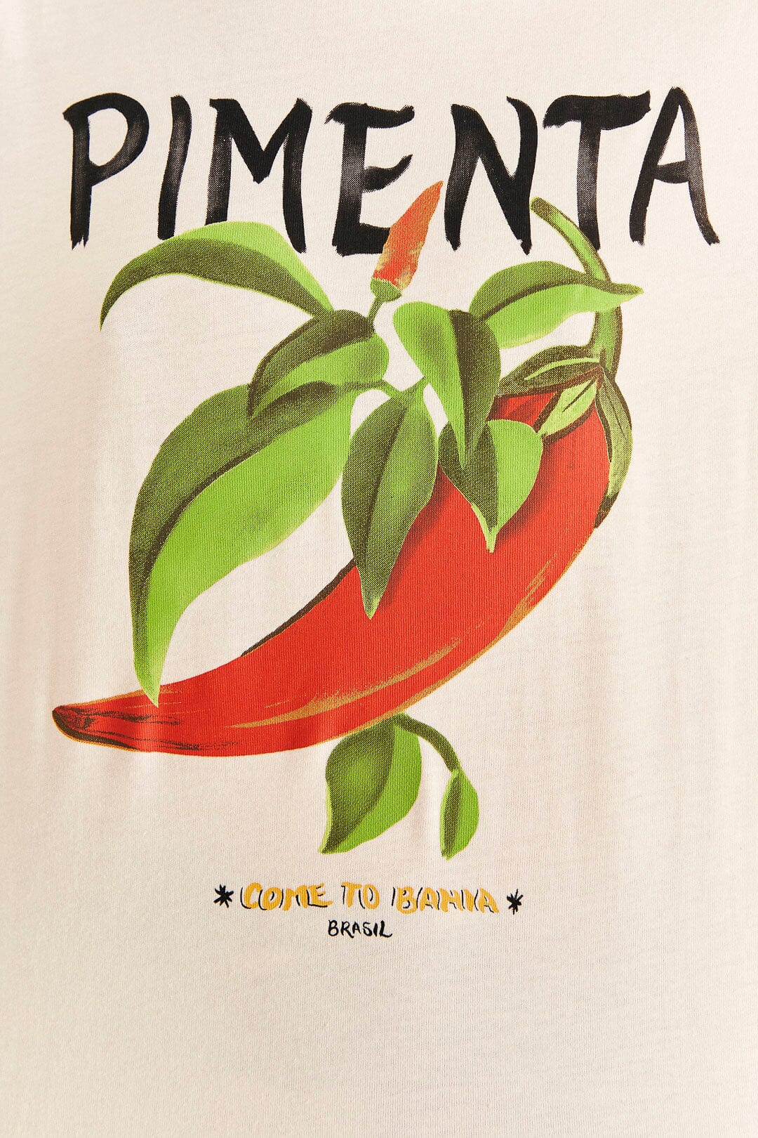 Off-White Peppers Organic Cotton T-Shirt - 4
