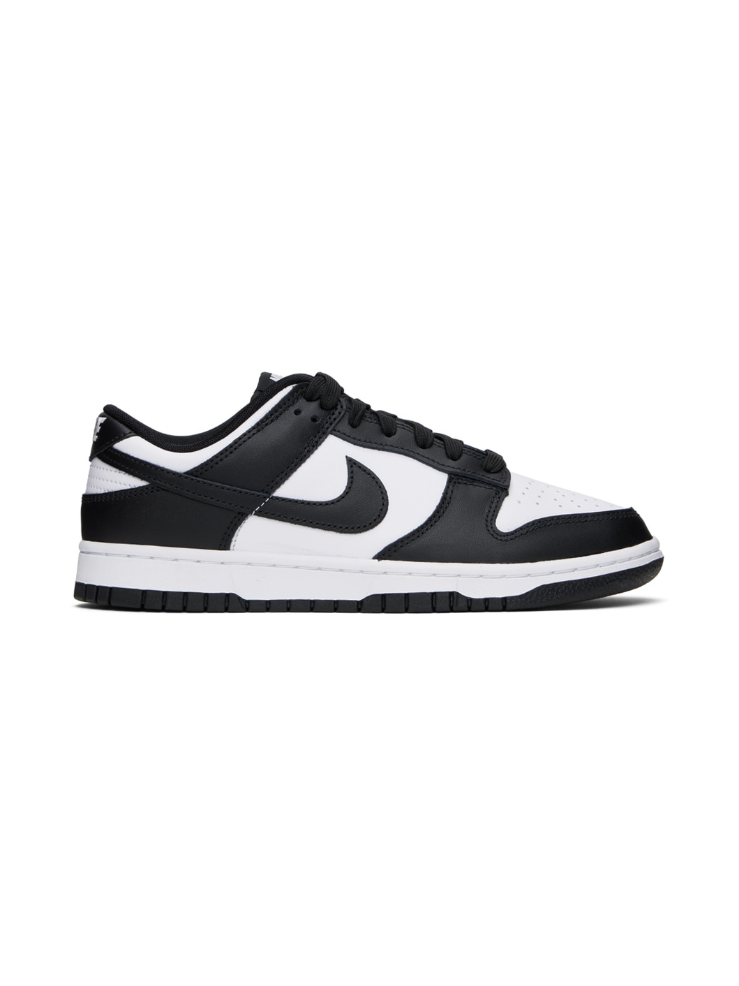 Nike White & Black Dunk Low Retro Sneakers | ssense | REVERSIBLE