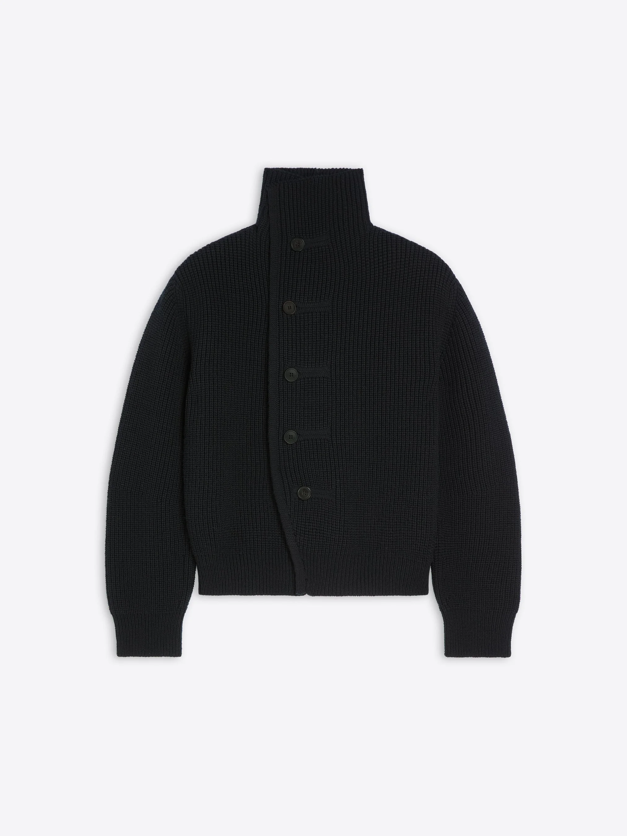 CHUNKY WOOL CARDIGAN - 1