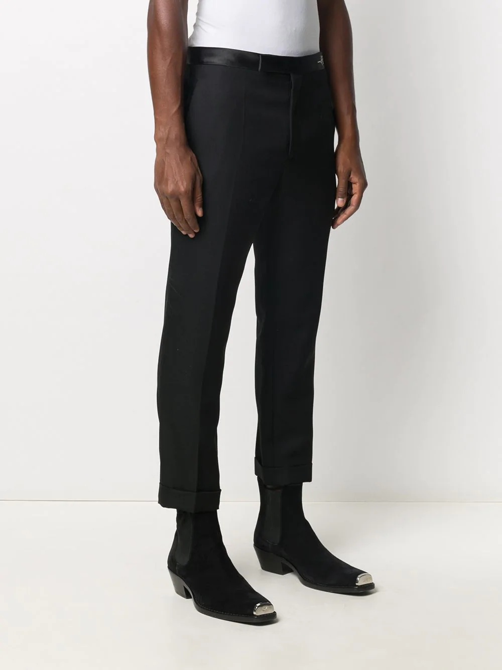 cropped tuxedo trousers - 3