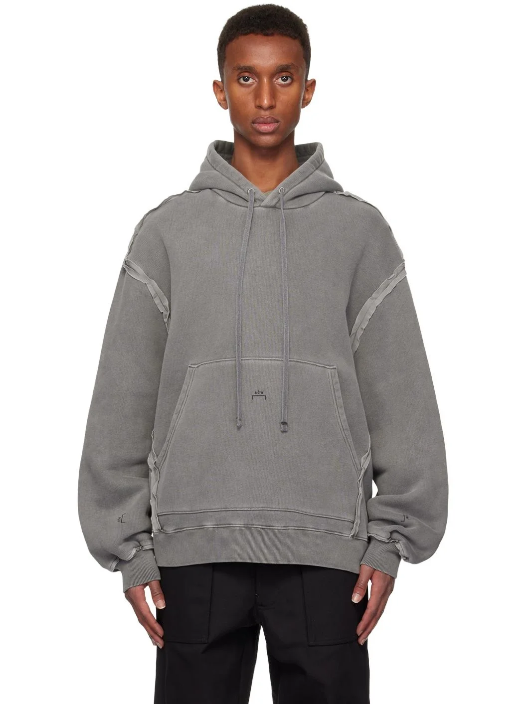 Gray Facade Hoodie - 1