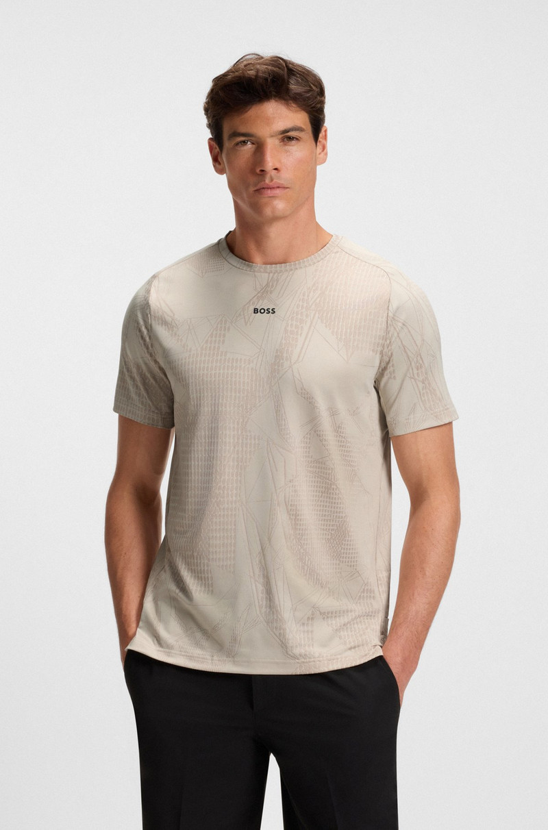 ACTIVE JACQUARD-PATTERN T-SHIRT WITH MOISTURE MANAGEMENT 2
