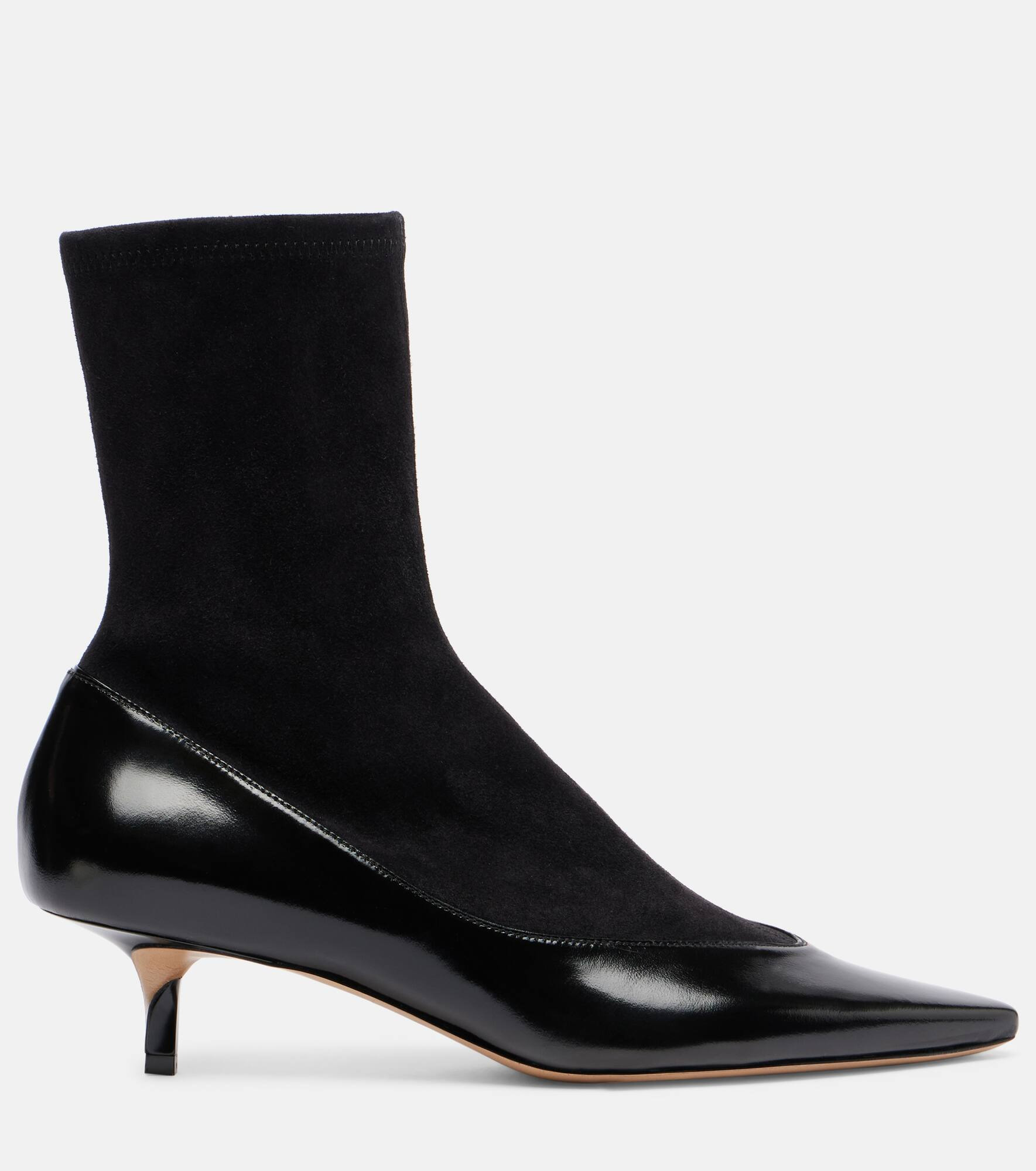 Tourni leather and suede ankle boots - 4