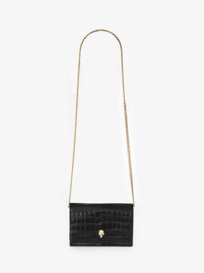 Women's Small Skull Bag in Black - 7
