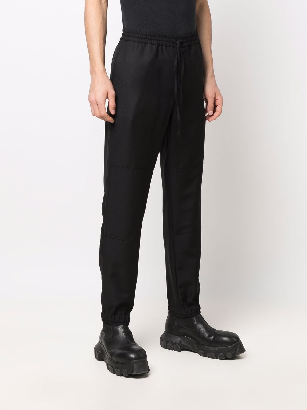 straight-leg wool-blend track pants - 3