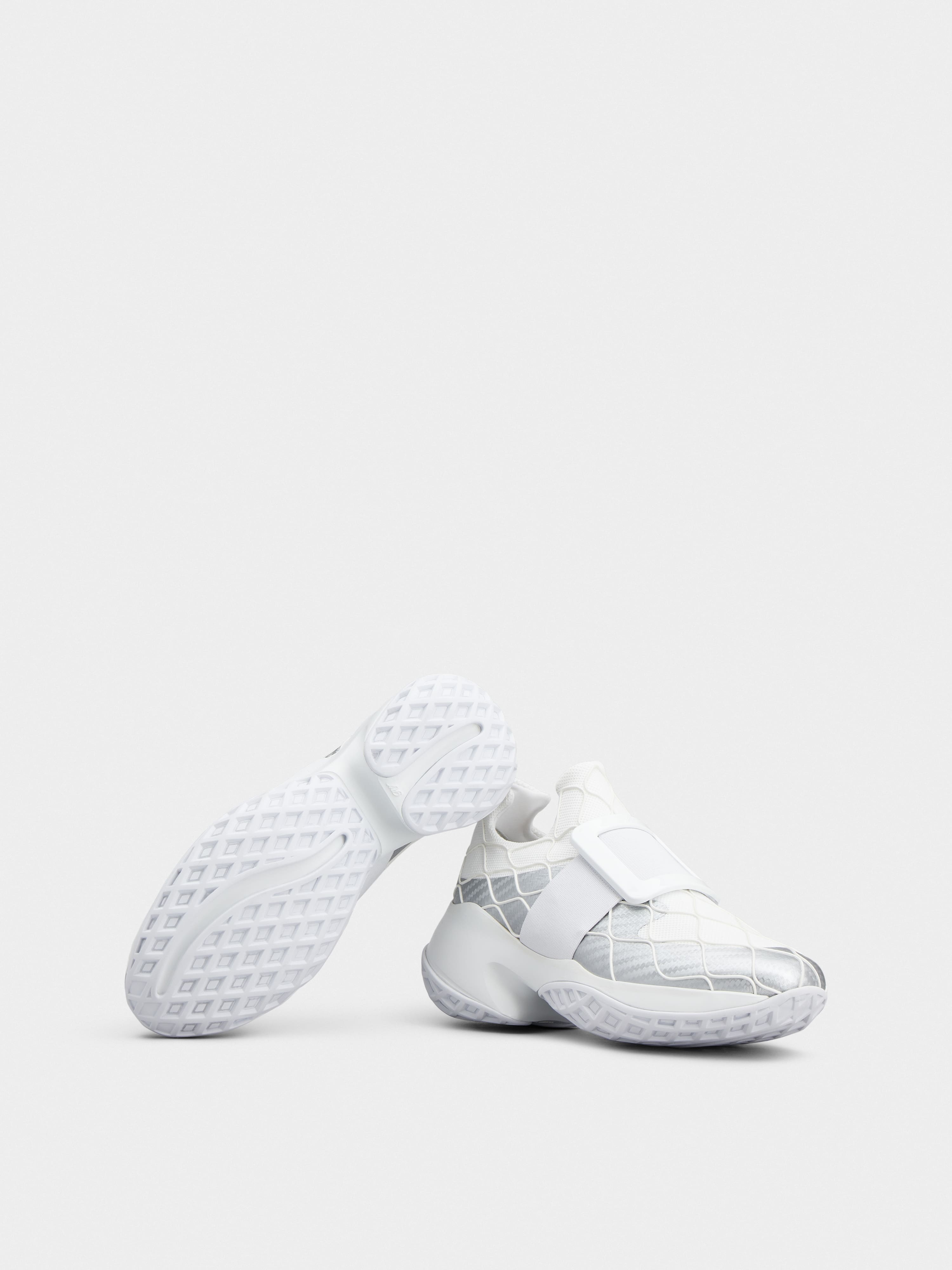 Viv' Run Technical Lacquered Buckle Sneakers in Technical Fabric - 6