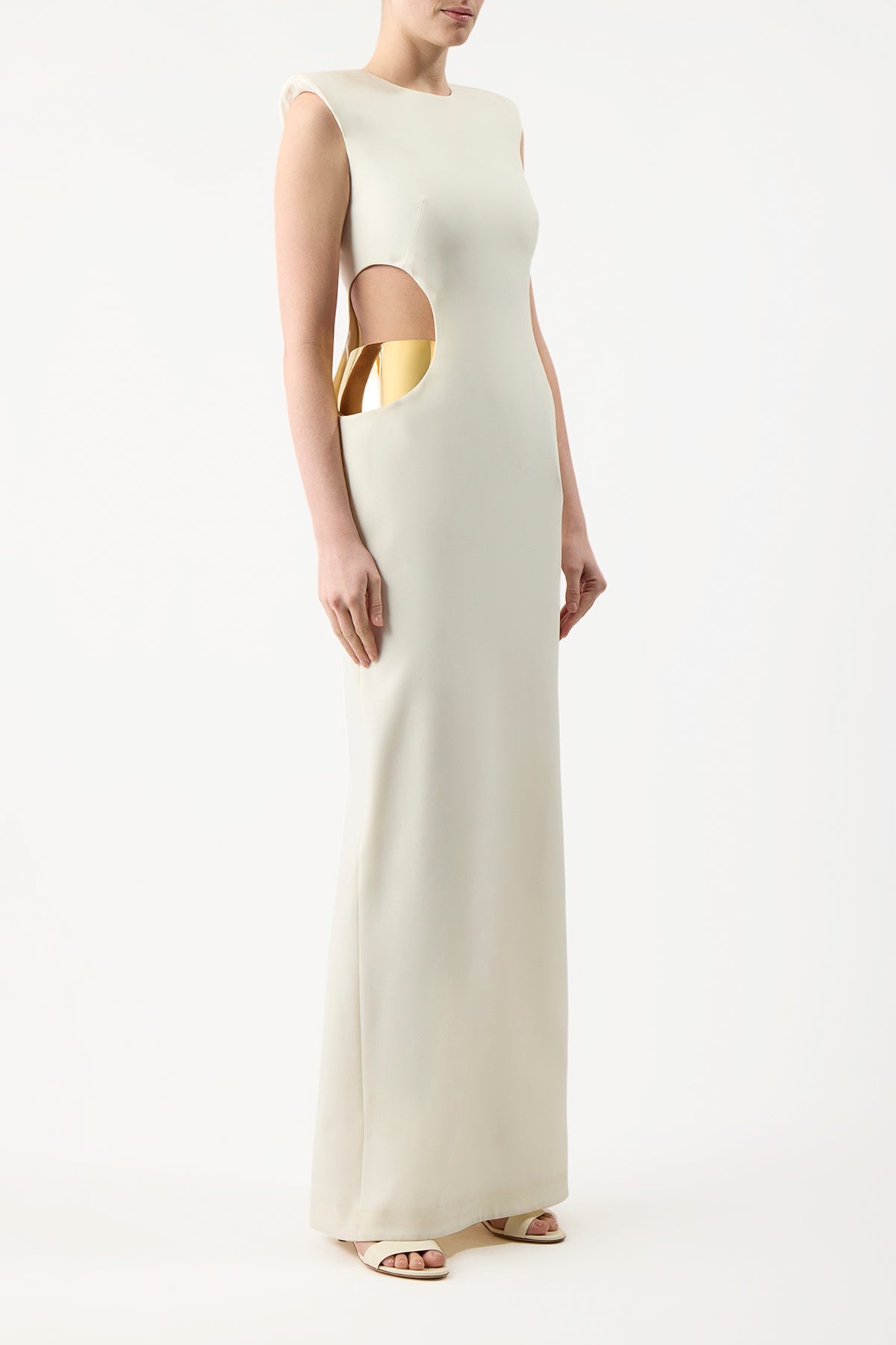 Faith Dress in Silk Wool Cady - 4