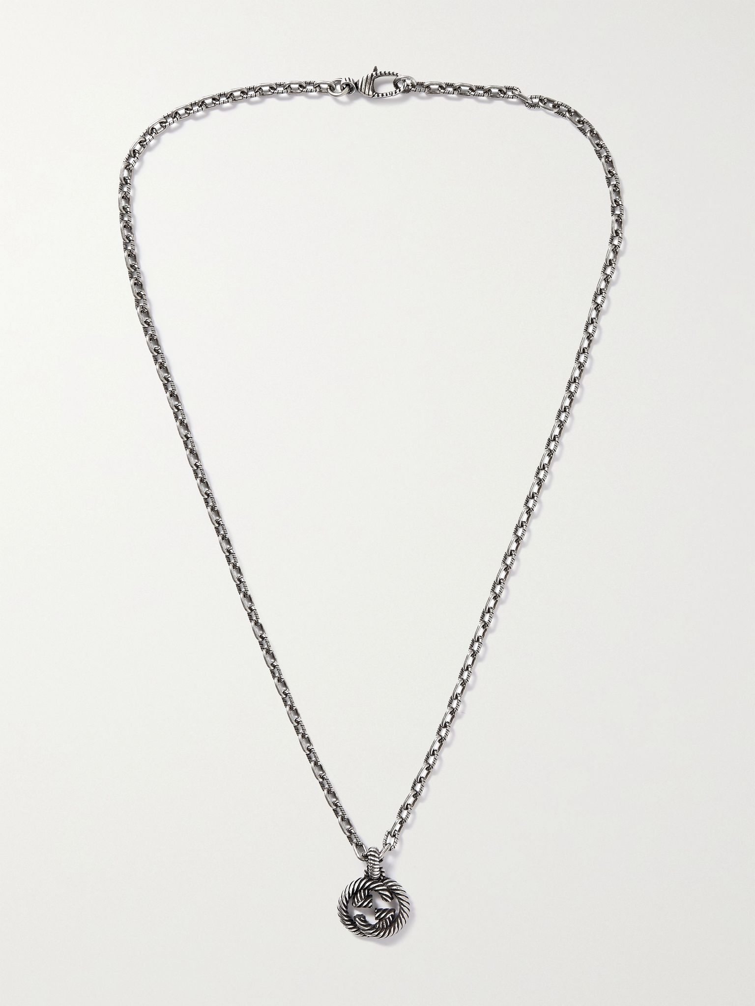 Burnished Sterling Silver Necklace - 1