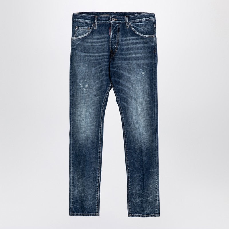 BLUE WASHED-OUT DENIM JEANS - 1