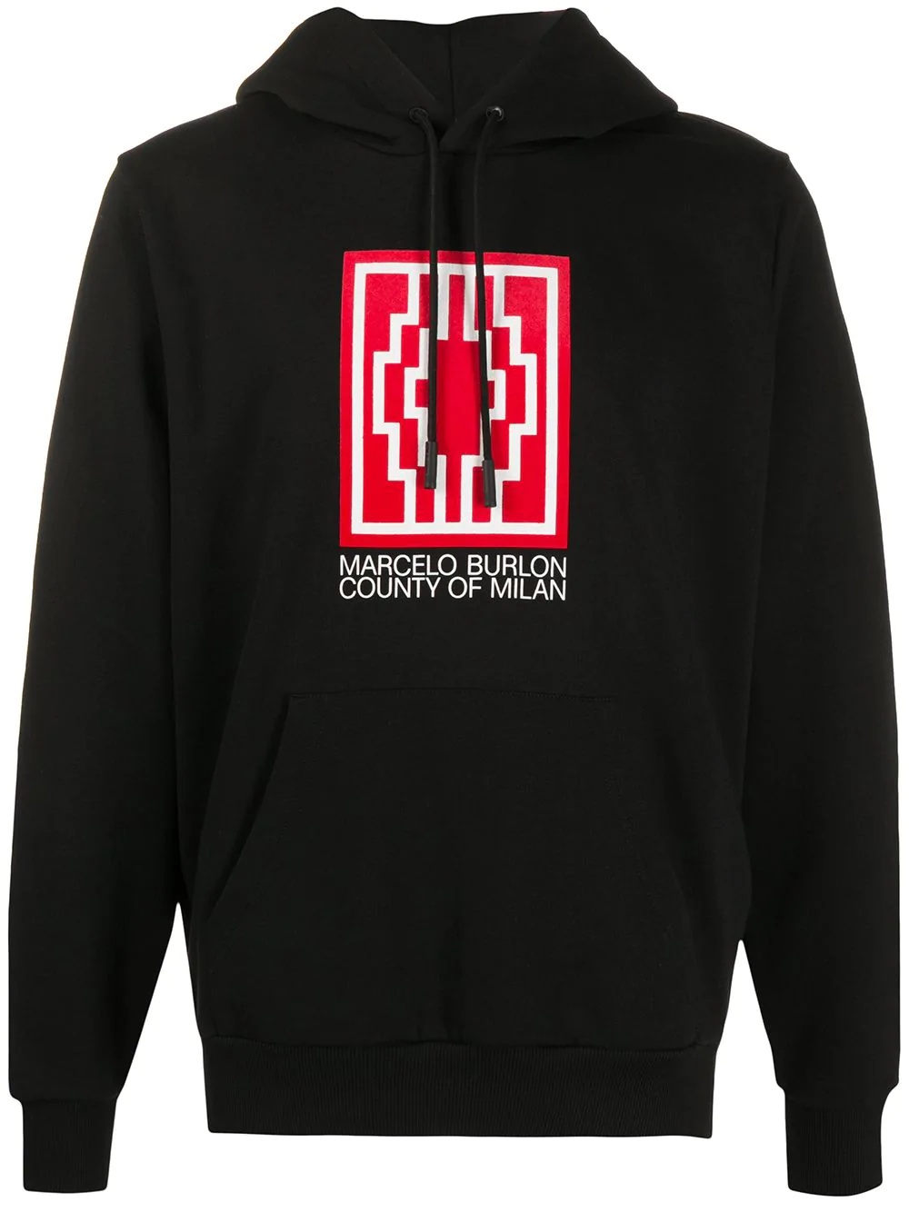 logo print hoodie - 1