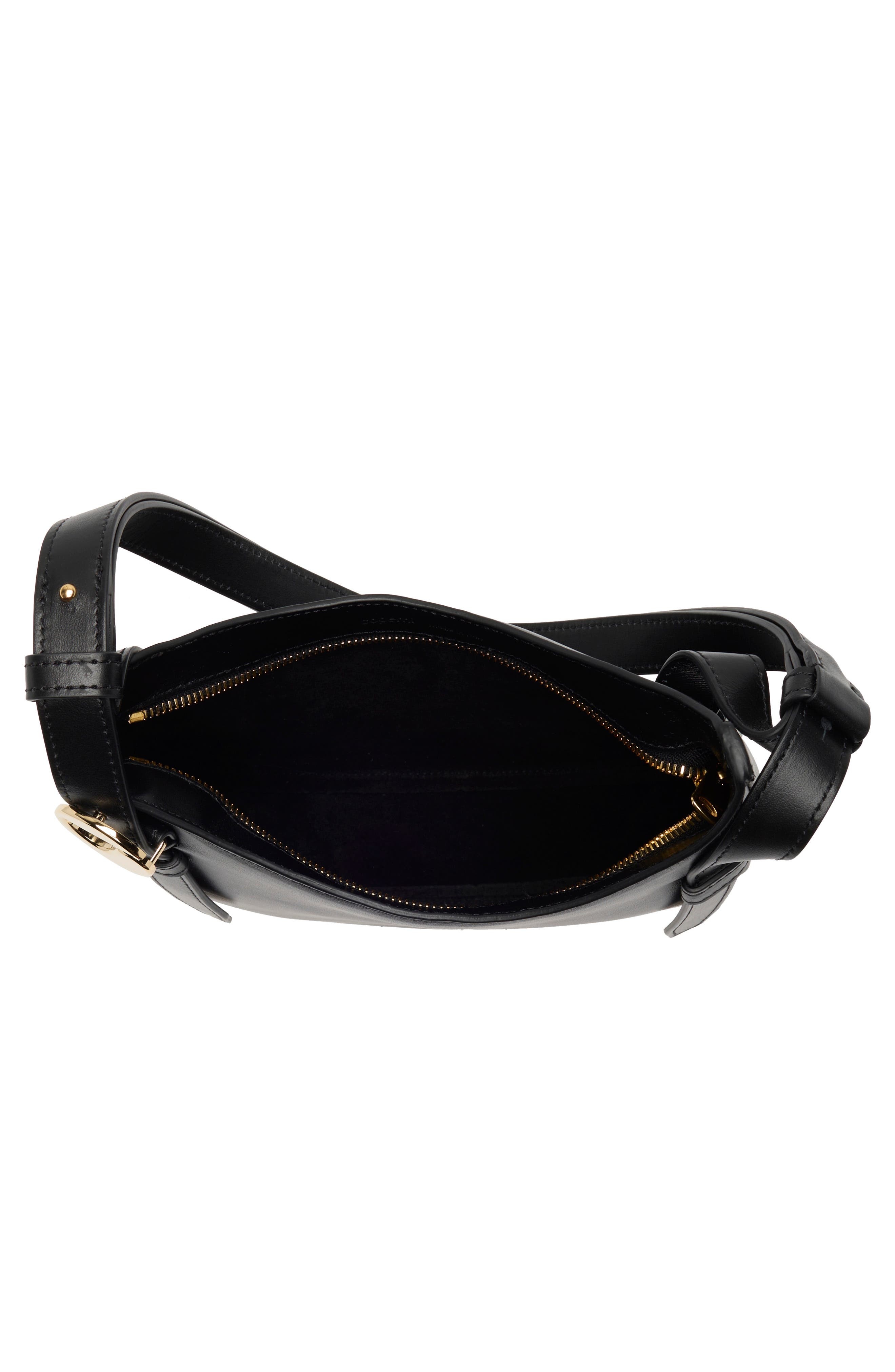 Coperni Mini Belt Strap Leather Hobo Bag in Black at Nordstrom - 4