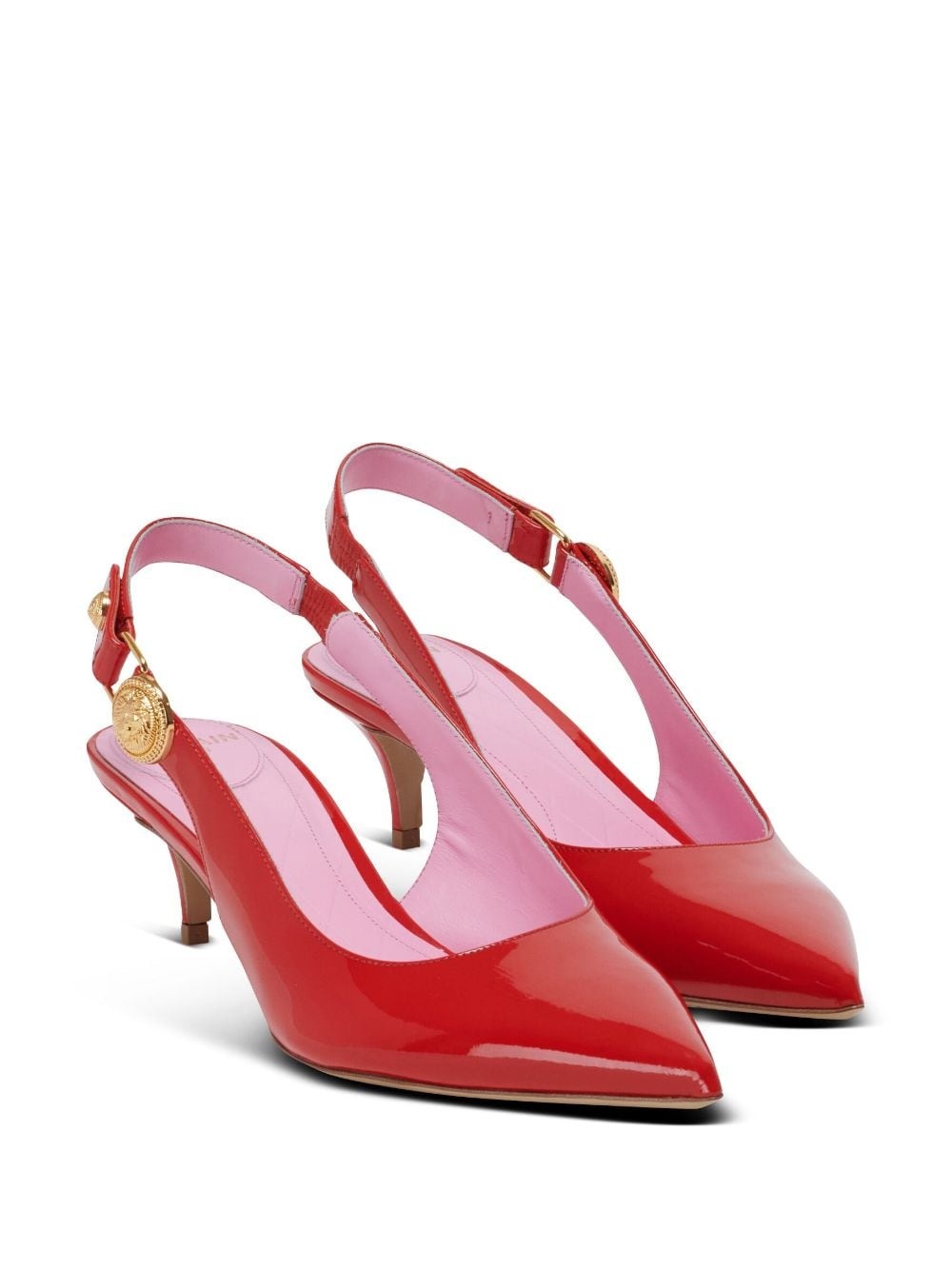 Eva patent leather slingback pumps - 2