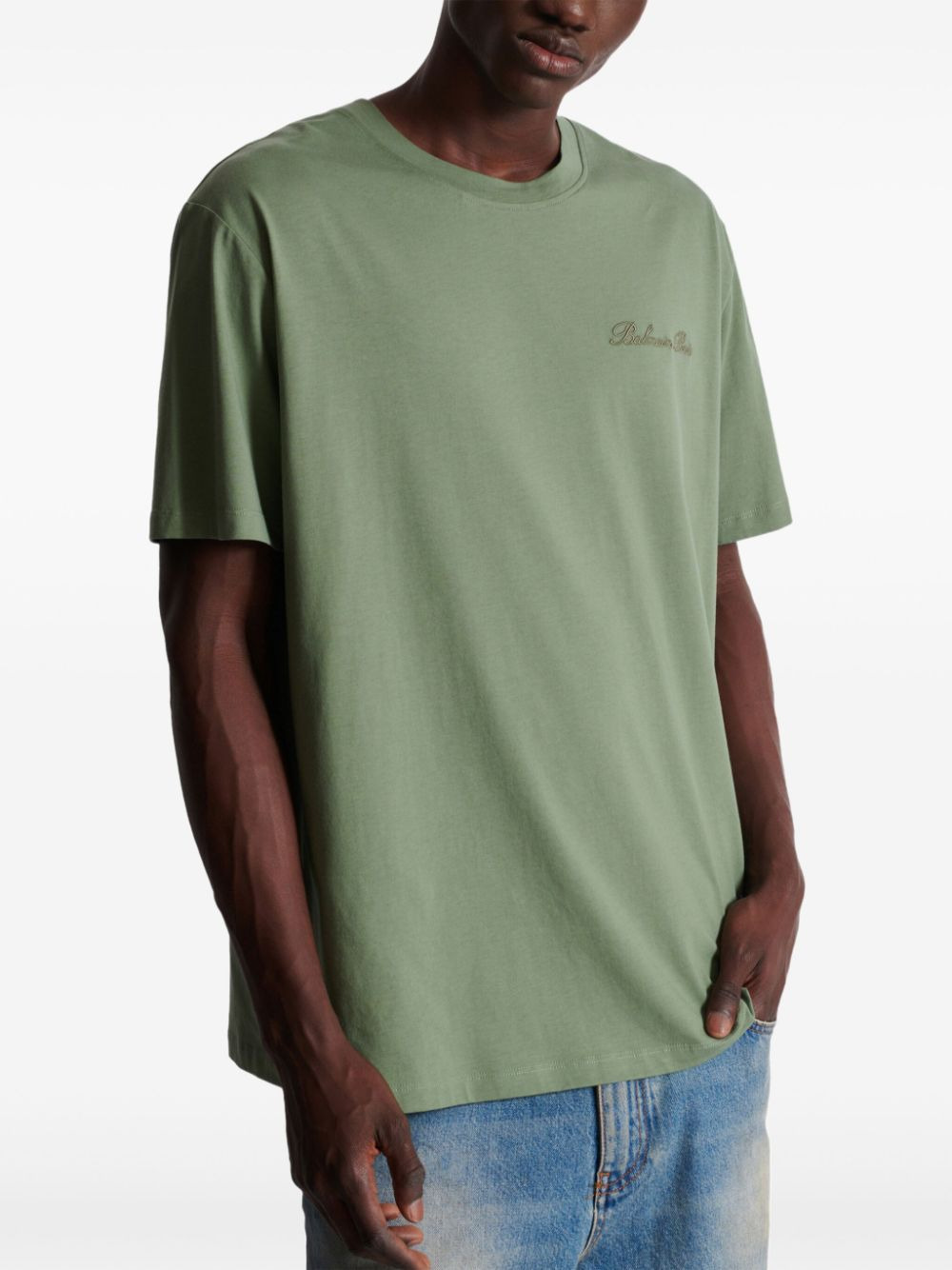 Balmain Men Cotton Signatured T-Shirt - 2