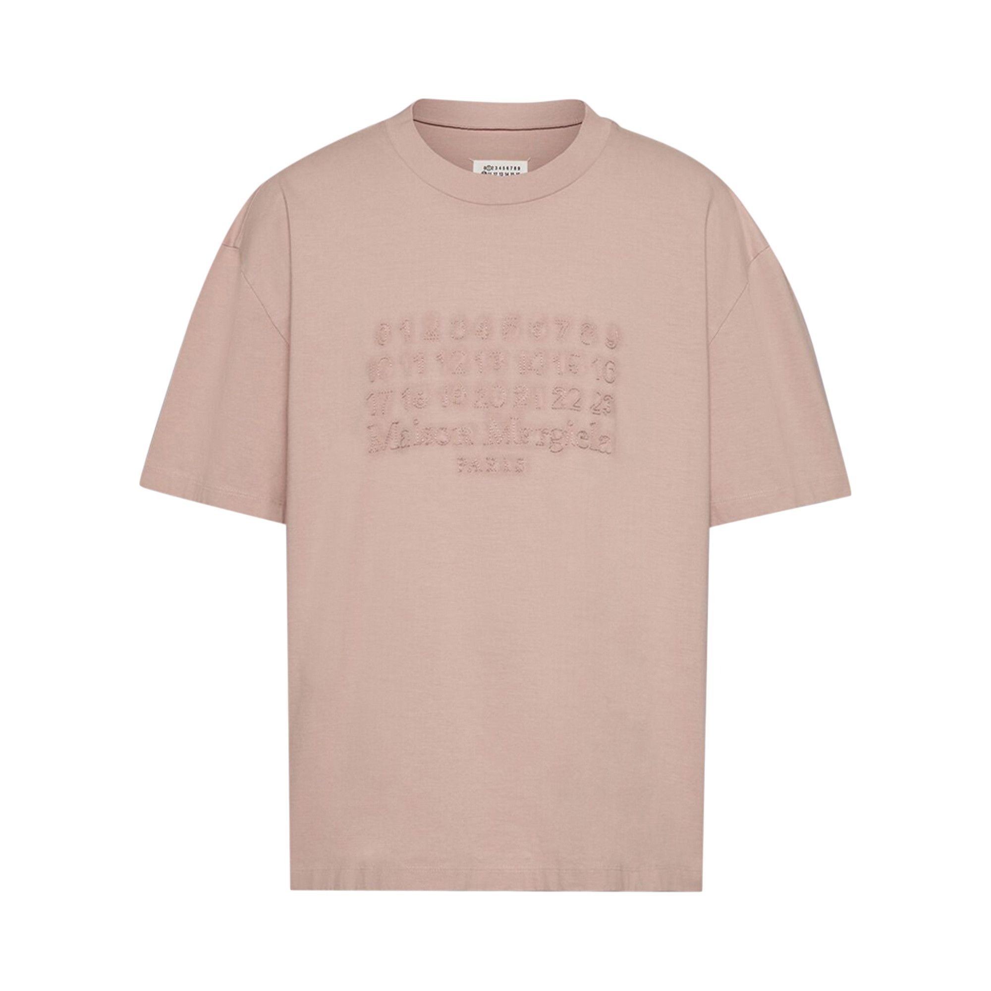 Maison Margiela Logo Embroidered T-Shirt 'Buff' - 1