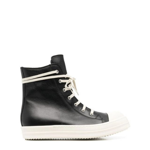 Black leather high-top Sneakers - 1