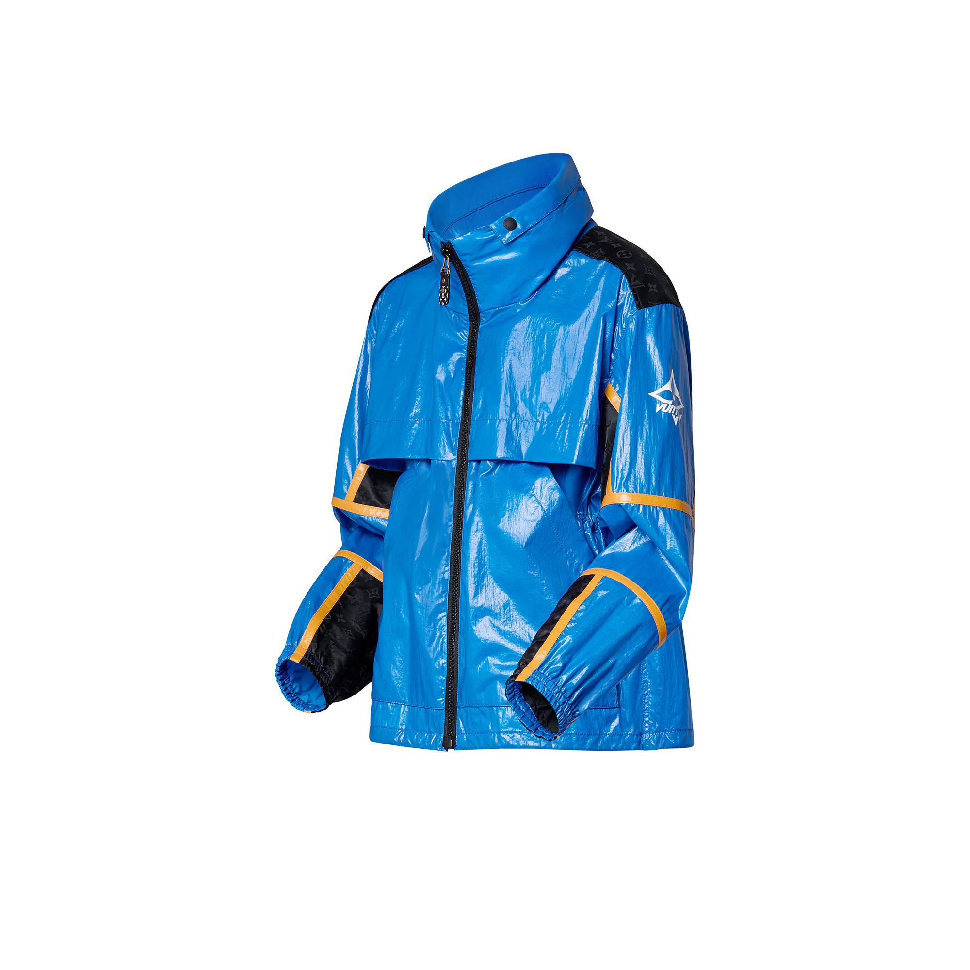 Graphic Zipper Accent Windbreaker - 2