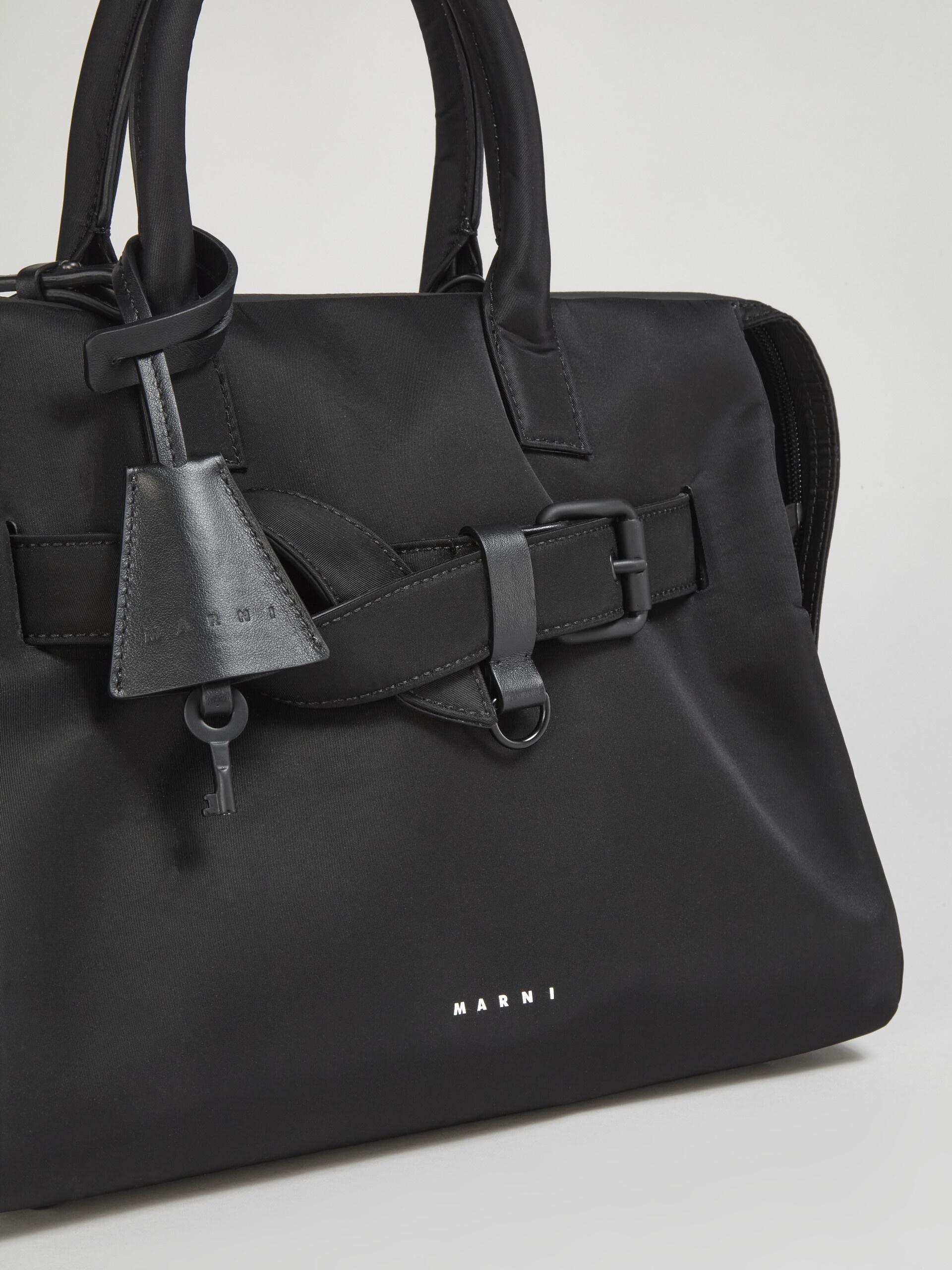BLACK NYLON TREASURE BAG 4