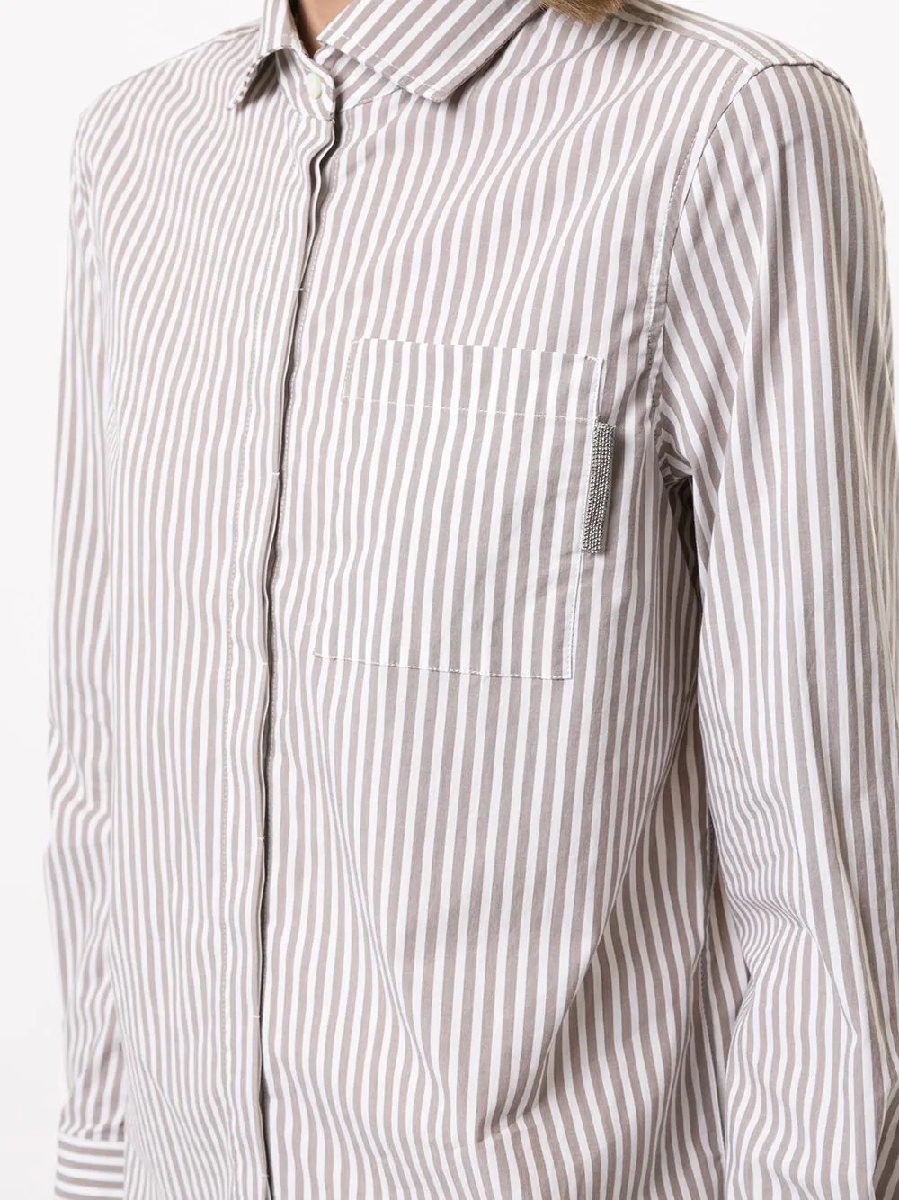 striped long-sleeve shirt - 5