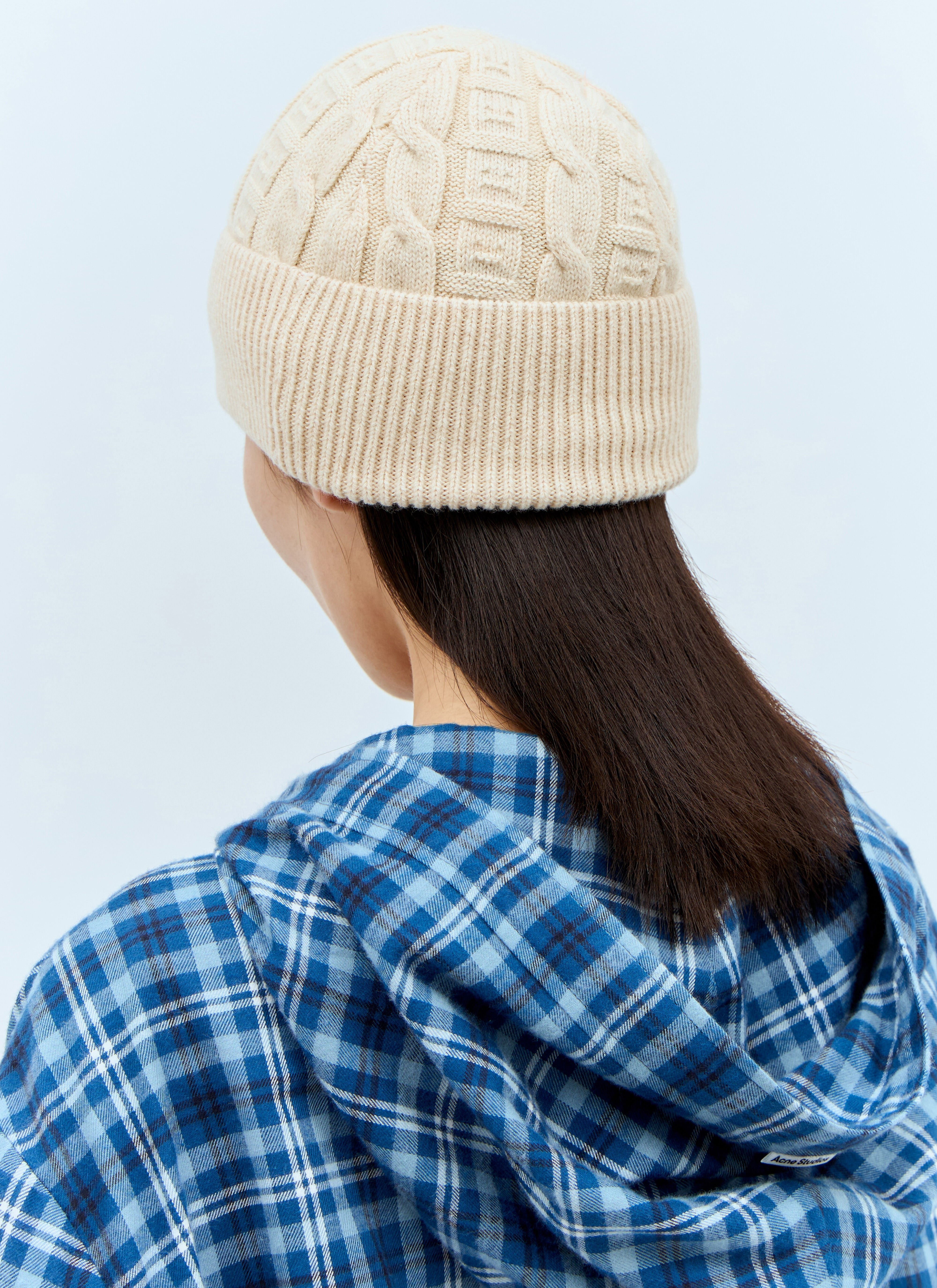 Cable Knit Beanie Hat - 2