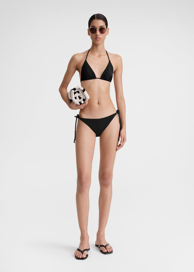 Totême Braid-tie bikini top black outlook