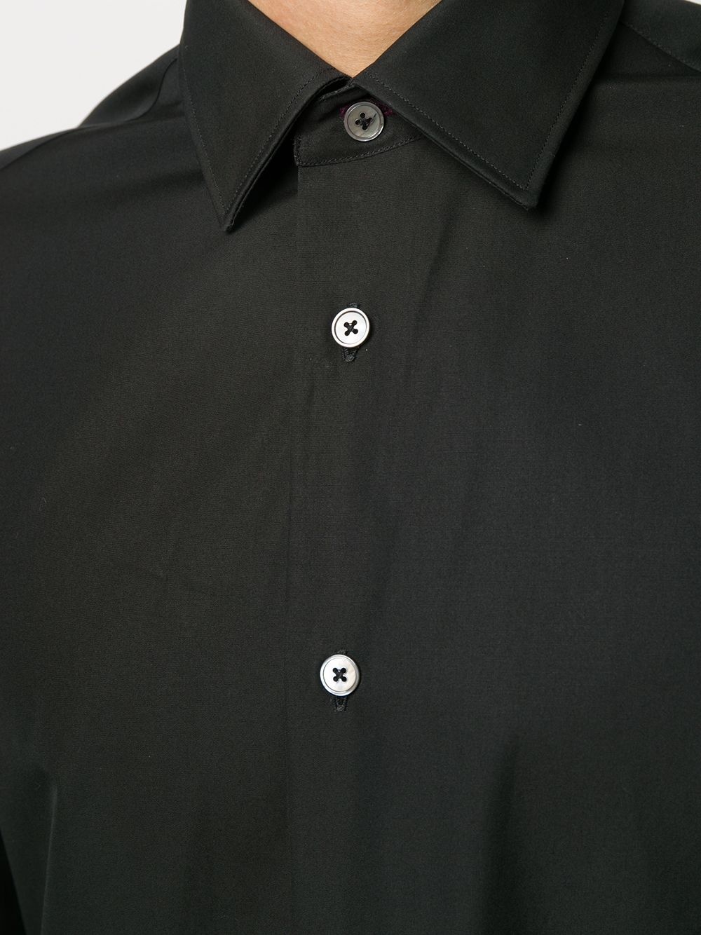 plain button shirt - 5