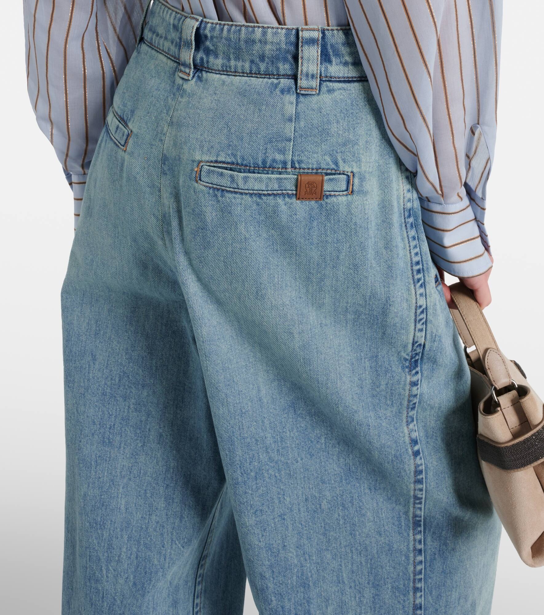 High-rise wide-leg jeans - 6