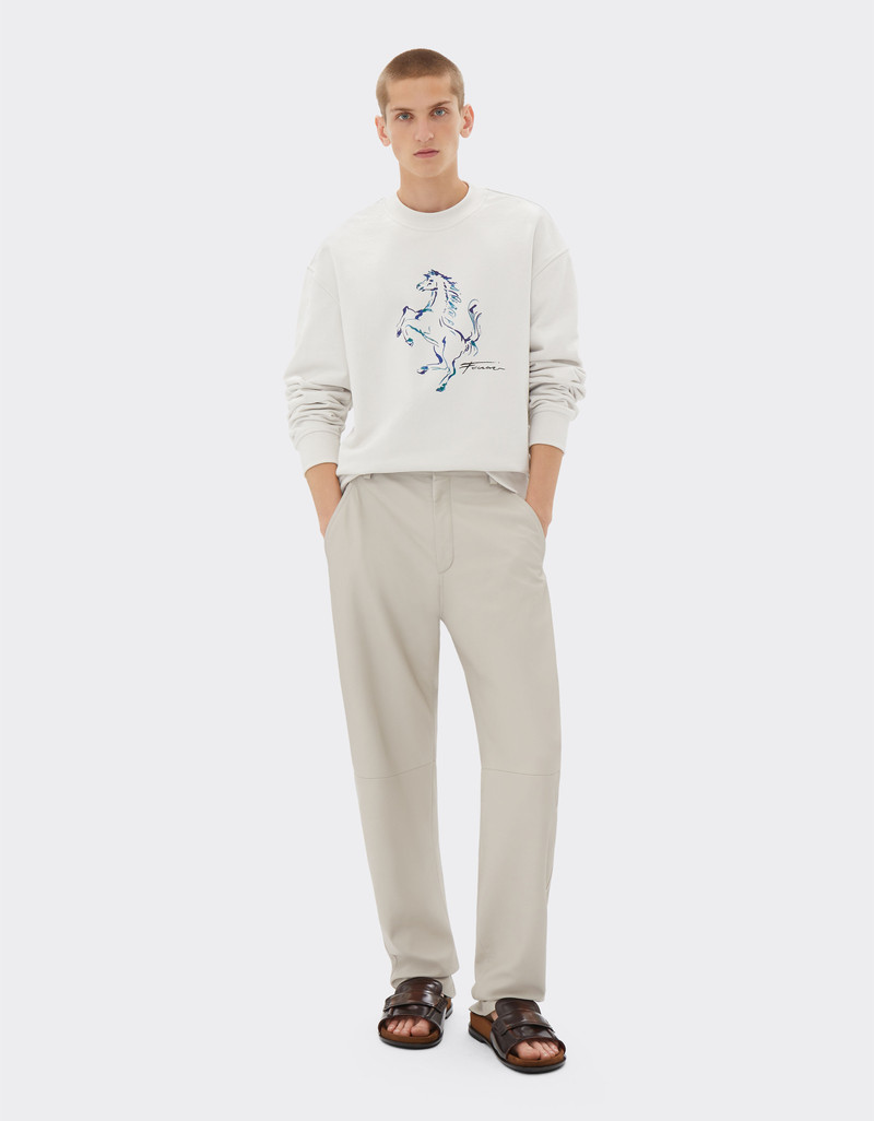 Ferrari Sweatshirt with Prancing Horse graphic outlook