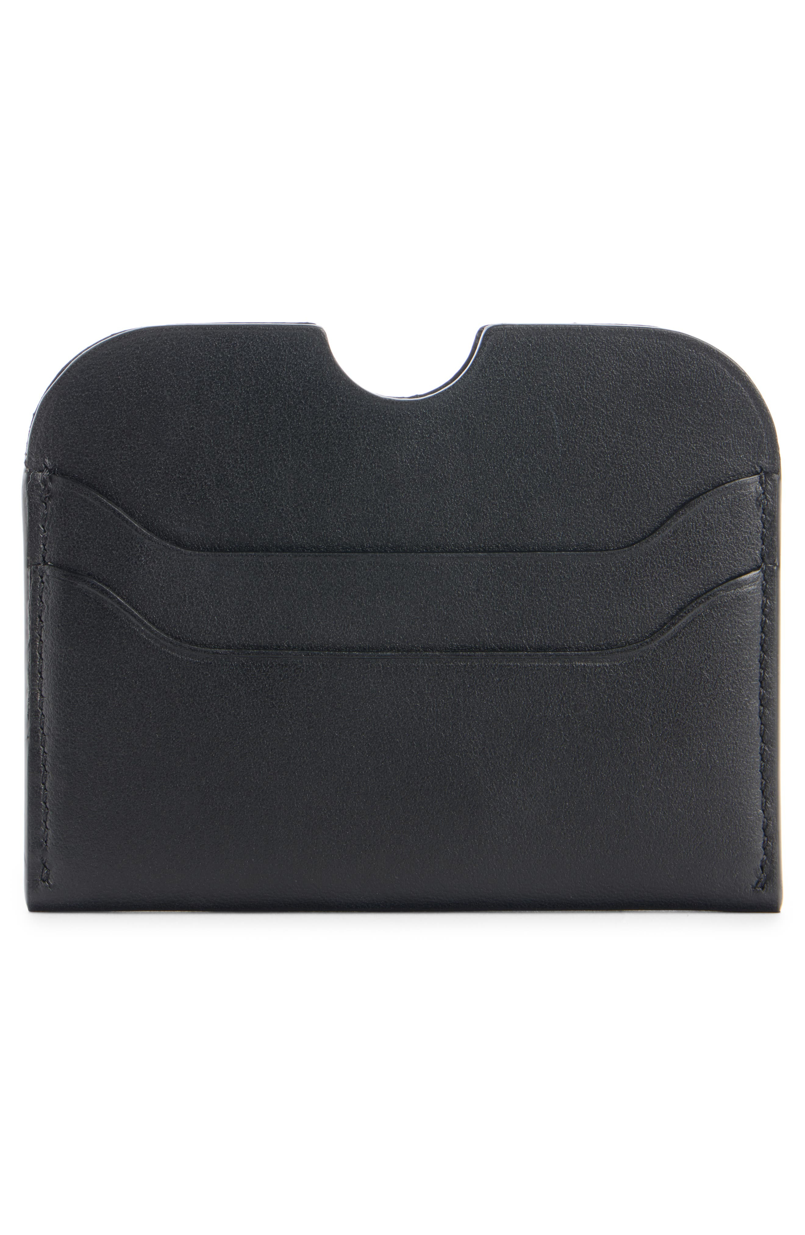 Acne Studios Large Elmas Leather Card Holder in Black at Nordstrom - 2