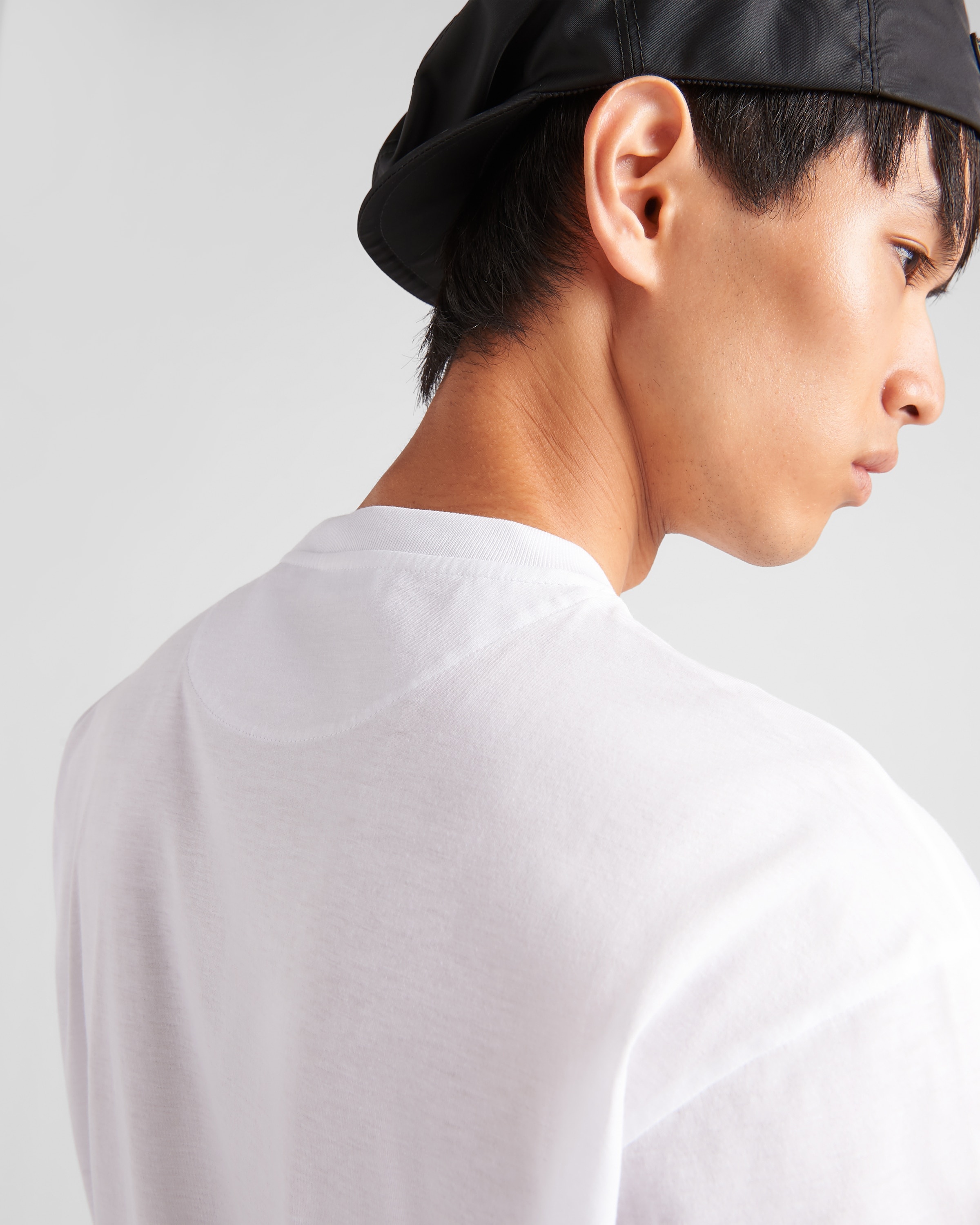 Re-Nylon and jersey T-shirt - 4