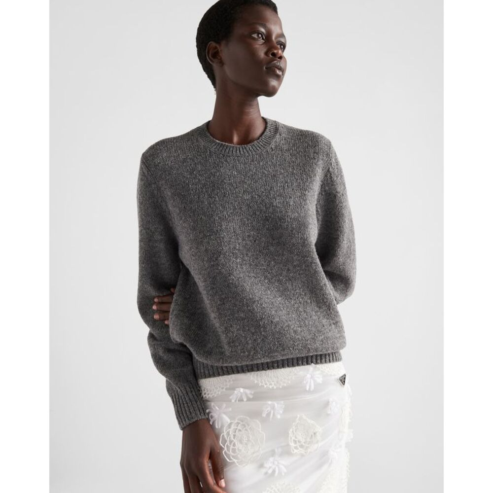 Prada Men Wool And Cashmere Crew-Neck Sweater - 2