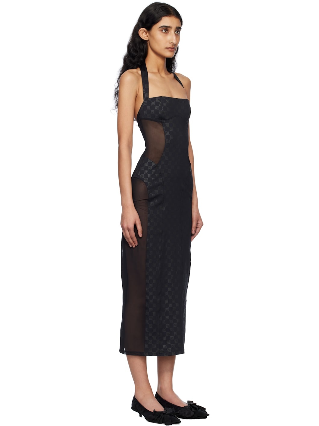 Black Shape Up Midi Dress - 2