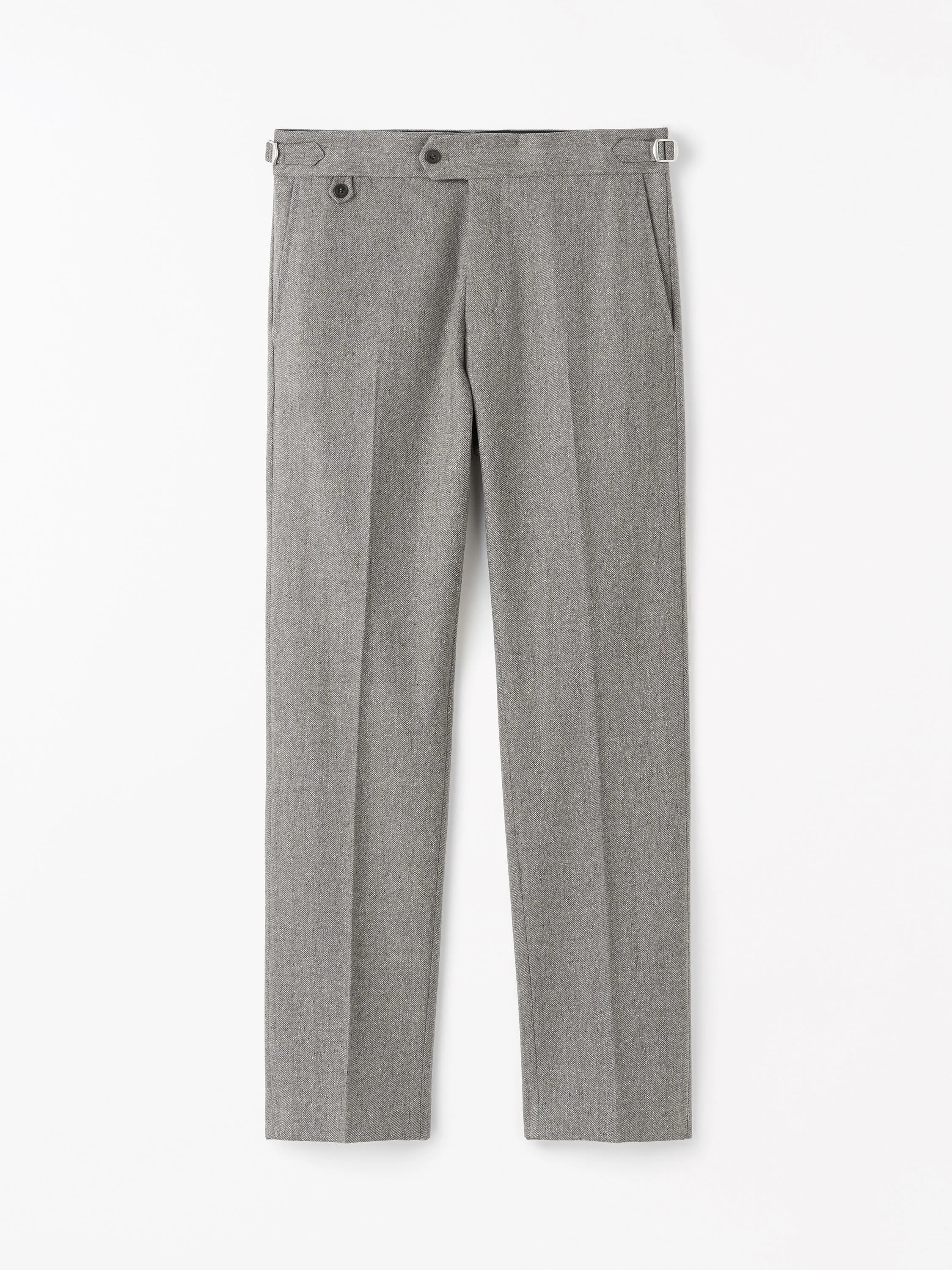 Tense A Herringbone Trousers - 1