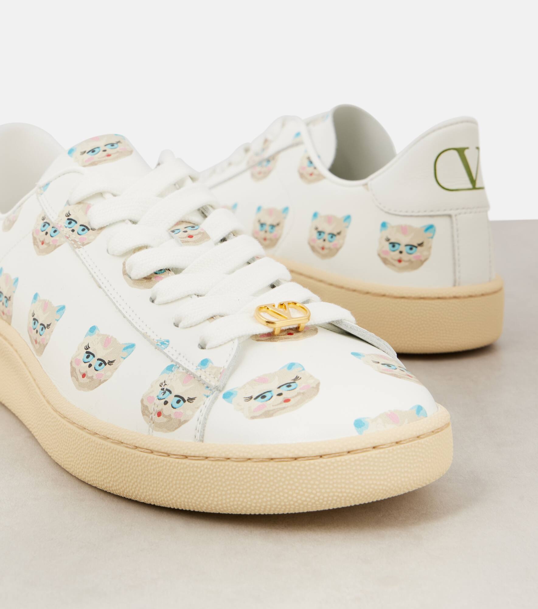 Royco printed leather sneakers - 5