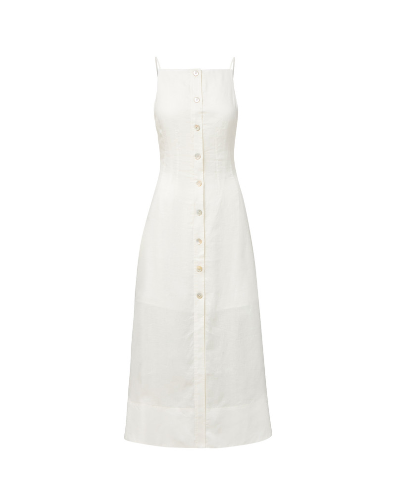 GEORGES LINEN MIDI DRESS 1
