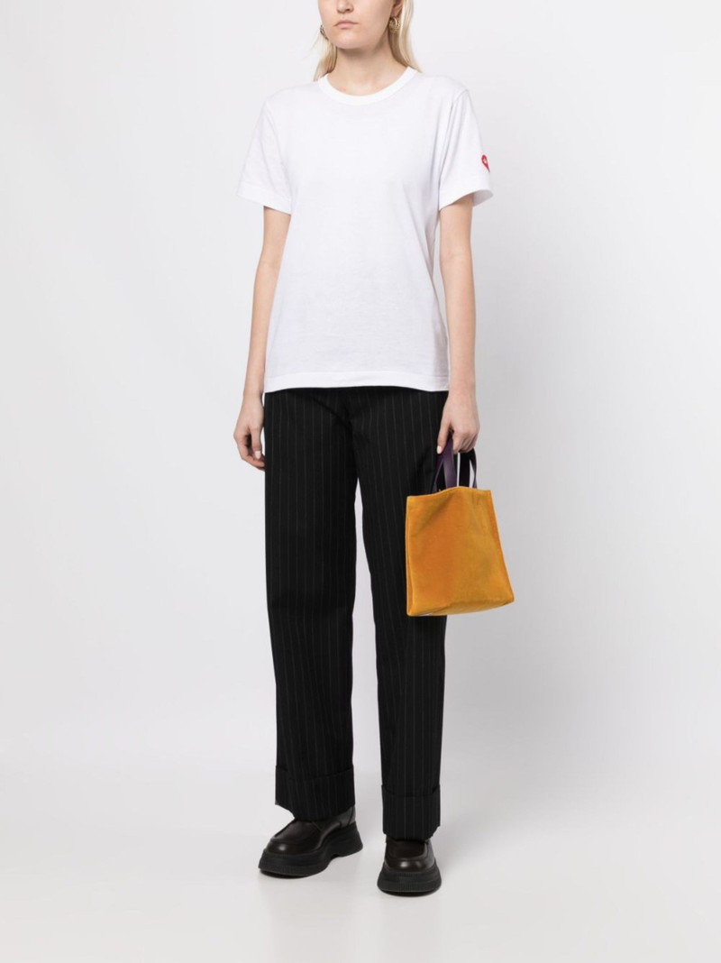 Comme des Garçons PLAY x Invader pixelated-heart T-shirt outlook