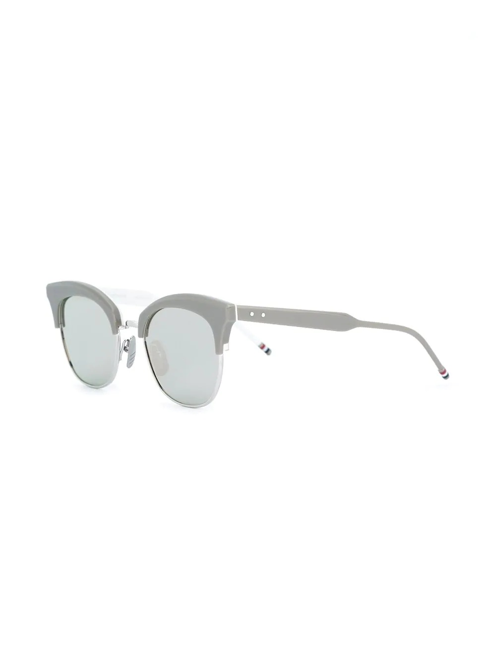 Silver Titanium & Grey Acetate Sunglasses - 2