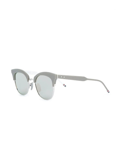 Thom Browne Silver Titanium & Grey Acetate Sunglasses outlook