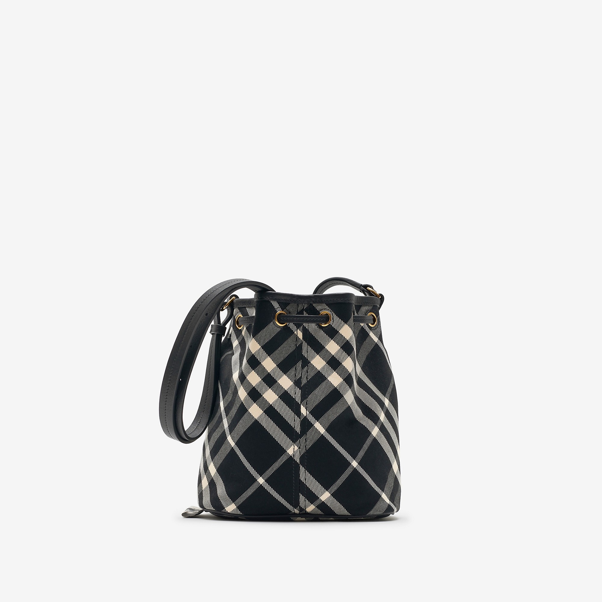 Mini Check Bucket Bag - 5